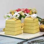 Honeybee Golden Biodegradable Paper Food Packaging Chocolate Gift Wrap Box