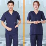 China factory custom cotton and polycotton workwear hospital medical scrub