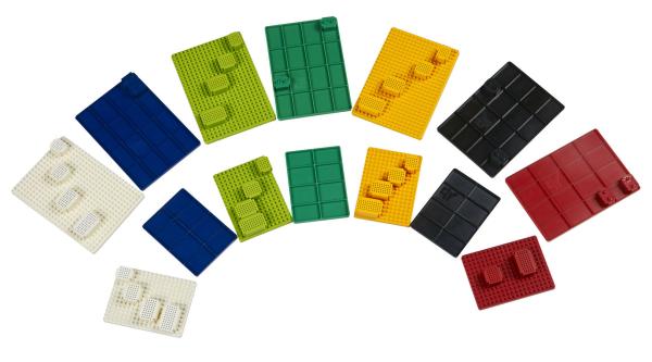 Colorful Super Mini Solderable Breadboard ABS Plastic Material 25 / 35 / 45 Tie