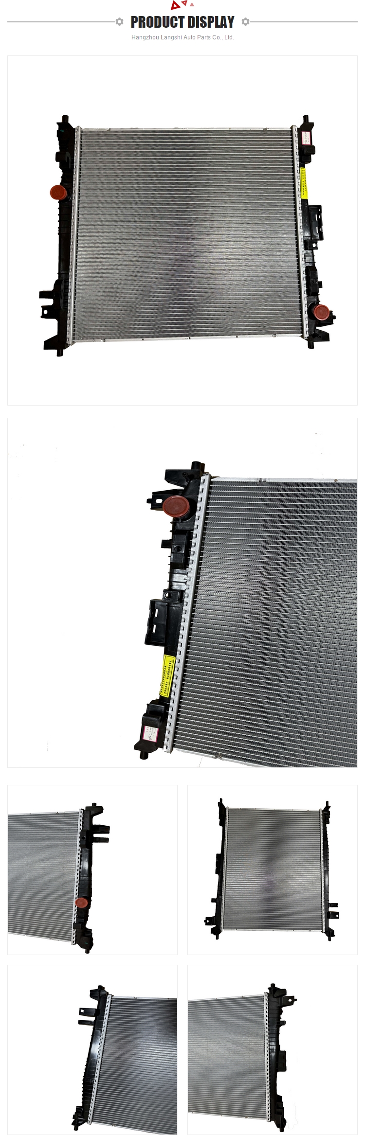 Aluminum Radiator and Plastic Water Tank for Cadillac XT5 17-19 AT Car Cooling System
