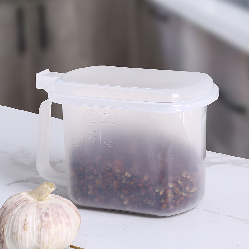 Salt Rectangle 10cm Height Condiment Box Desktop Plastic Kitchen Organizers