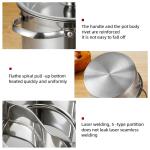 Factory Direct Sale Cookware Soup Pot Stainless Steel Cooking Pot With Stainless