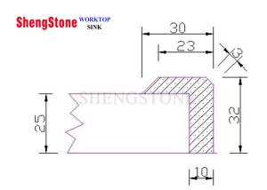 Wholesale Professional Epoxy Flat Marine Edge 25 Mm Thickness Color Customized from china suppliers