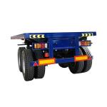 20ft 40ft Shipping Container Flat Bed Trailer with 4 Axles and 12500*2500*1550mm