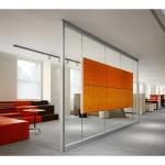 Customized Demountable Office Partitions Single Glazed Full Height