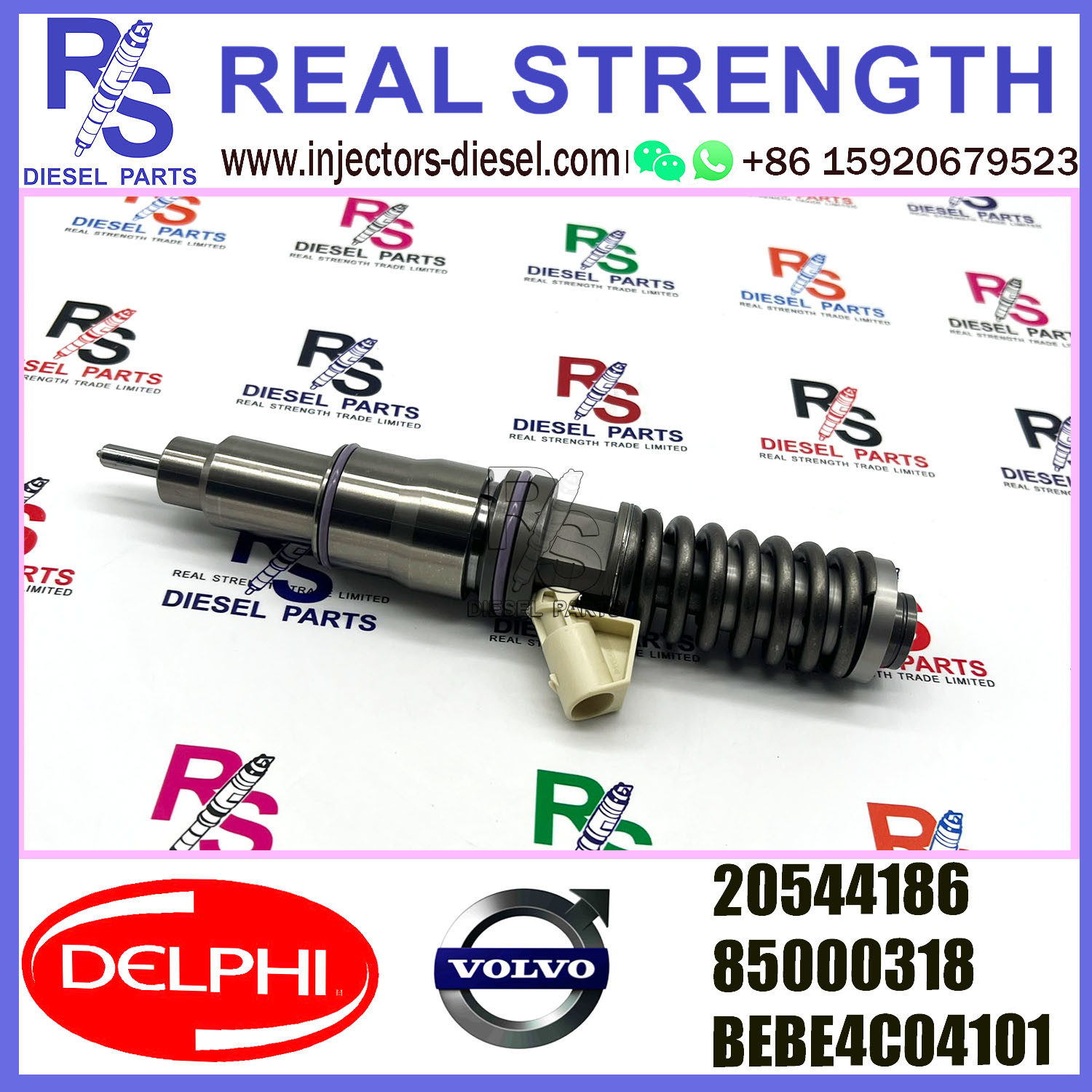 V-O-L-V 2pin injector20544186 85000318 Diesel pump Injector DELPHI BEBE4C04101 for V-O-L-V 16 LITRE TRUCK