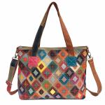 Custom Women's Handbags Tote Bags Designer Vintage Leather Bag for Bohemian