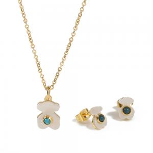 China Cute Shell Fashion Jewelry Set For Lady , Silver Plated Wedding Jewelry on sale