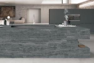 Wholesale Cloud Grey Sintered Stone Slabs Kitchen Table Top Full Body Clay Heat Insulation from china suppliers