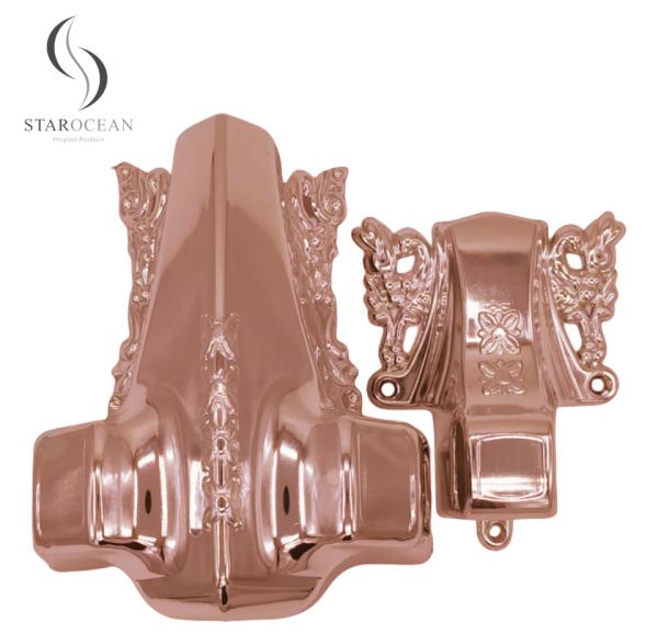 Bronze Plastic Coffin Corners With Different Colors Spray Paint Funeral Supplies