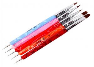 Wholesale Handle Nylon Hair Nail Art With Brushes / Nails Art Brush Bule Red from china suppliers