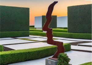 Wholesale Custom Rusty Outdoor Metal Garden Art Corten Steel Face Sculpture from china suppliers