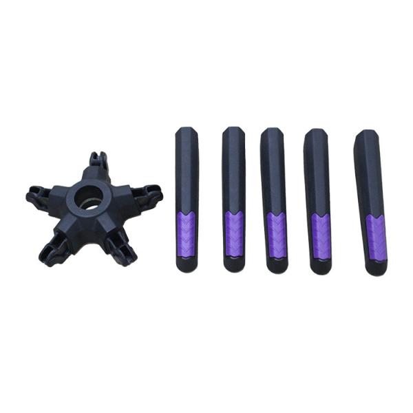 Disassembly 350mm Radius Black Nylon Office Chair Swivel Base With Height