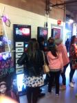Airport Video Advertising Mobile Locking Cell Phone Charging Station Device LCD
