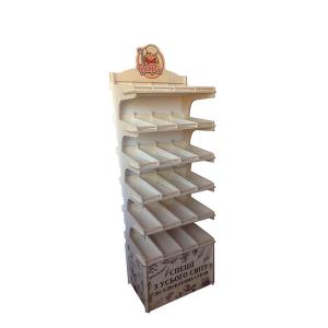 Wholesale Customized Plywood Display Stand for Cookies Wooden Solidwood Material Dessert Display Shelf for Bakery Shop from china suppliers