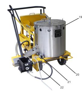 Wholesale Thermoplastic Pavement Marking Equipment , Thermoplastic Road Line Marking Machine from china suppliers
