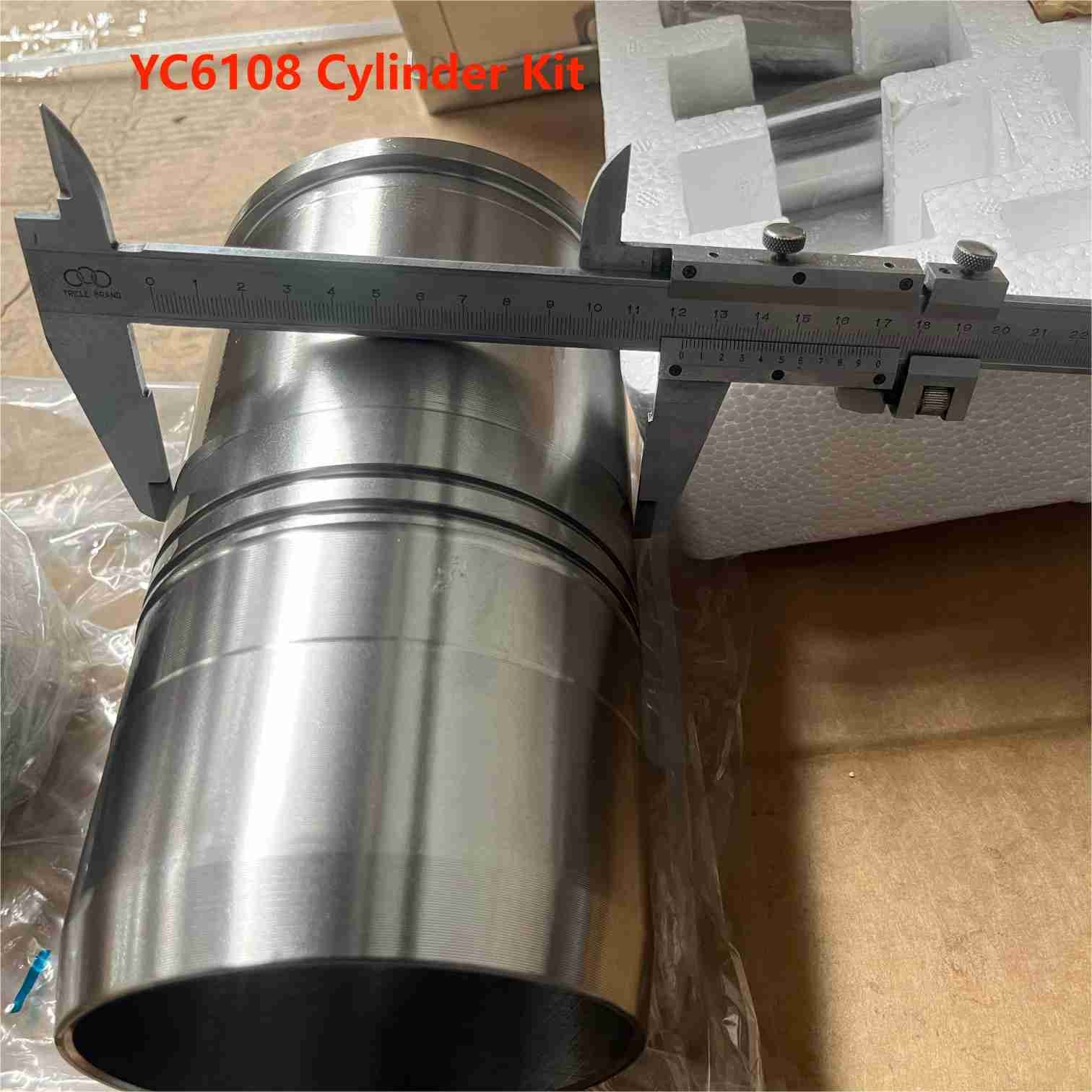 YC6108 Piston Yuchai Engine Parts Cylinder Liner Piston Ring