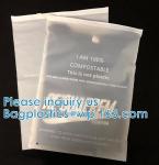 100% Biodegradable Shipping Bags, Zipper Compostable Zip Bag, PLA Corn Starch,