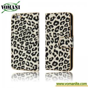 China New Mobile Phone Leather Smart Cover Case For iPhone 6 Leopard Print Case on sale
