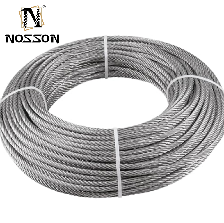 Cable Gripper AISI SUS 304 316 Stainless Steel Wire Rope 1mm 1.5mm 2mm 3mm 4mm 5mm 6mm 7mm 8mm 9mm 10mm Customized Color