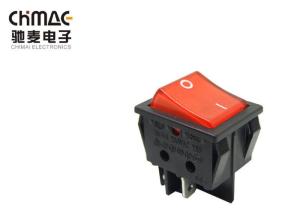 Wholesale KCD4 Electrical Rocker Switches Single Wide 16A Copper Silver Plating With Light from china suppliers