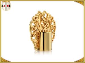 Wholesale Peacock Shape Electroplate 3D Drawing Zamac Perfume Cap from china suppliers