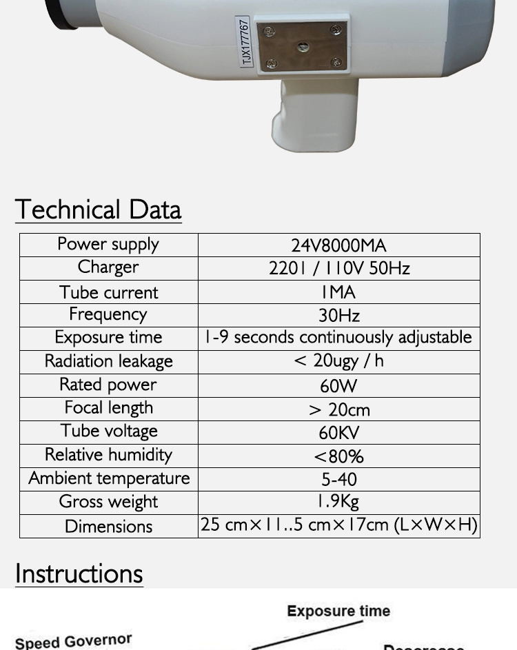 Imaging Handheld Digital Teeth X Ray Machine Wireless Medical Equipment