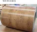 Wood Patterned Painted Aluminum Coil Fire Resistance DX5ID Grade