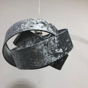 Wholesale Grey velvet twine globe Hardback Lamp Shade from china suppliers
