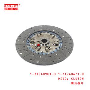 Wholesale 1-31240901-0 1-31240671-0 Clutch Disc 1312409010 1312406710 Suitable for ISUZU FRR 6HH1 6HK1 from china suppliers