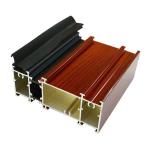 Casement 2.0mm 6063 Wood Grain Aluminum Profiles