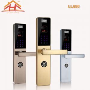 China Touchscreen Biometric Door Lock Residential With Fingerprint Scanner , Voice Prompt on sale