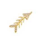 Zircon Fish Bone Charm