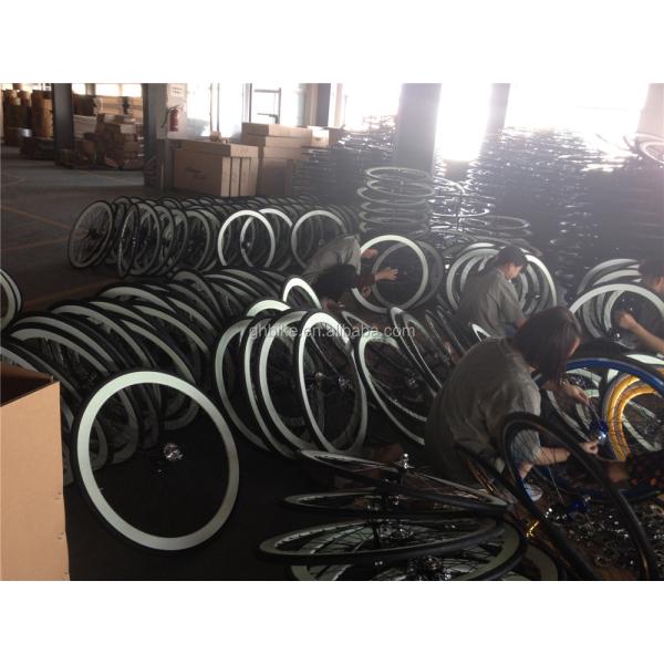 Customized 700C Fixed Gear Bike Wheel Set with Pantone Color and 32-40H Spoke Hole