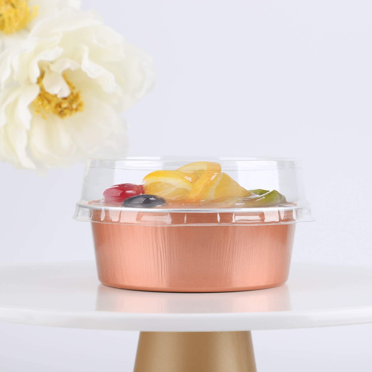 Food grade Disposable Customize Colorful Cake Pudding Aluminum Foil Baking Cups packing work from home