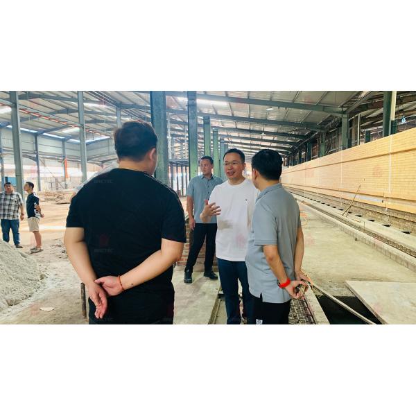 Building Process in Malaysia CBT Project Decorative Brick Making Machine Production Line with Multi-Bucket Excavator