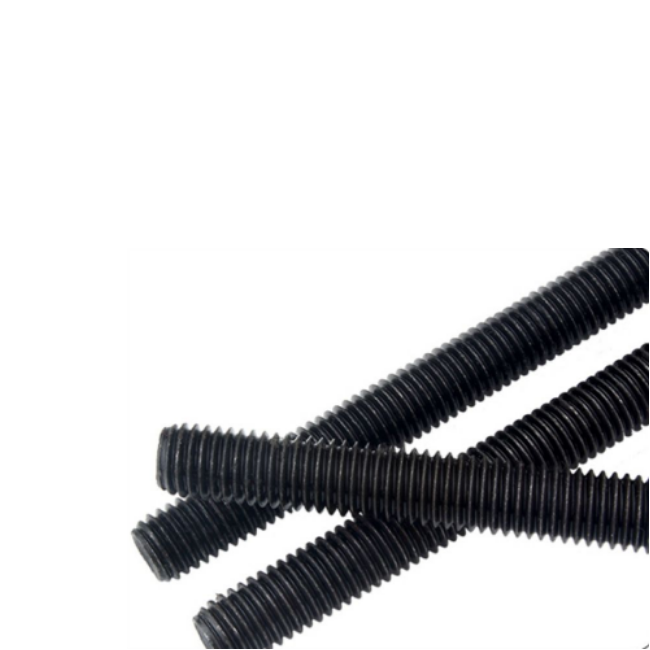 Customized Support Black Zinc Plated Steel Threaded Rods in Metric Measurement System