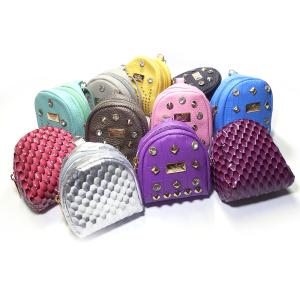 Wholesale ODM Small Backpack Keychain , Glitter Leather Mini Coach Purse Keychain from china suppliers