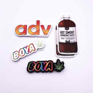 Wholesale PVC VOID CMYK Custom Die Cut Labels , PMS Adhesive Logo Stickers Waterproof Vinyl from china suppliers
