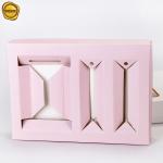 Customized Printing 350gsm Nail Polish Cosmetic Packaging Box With Clear Window