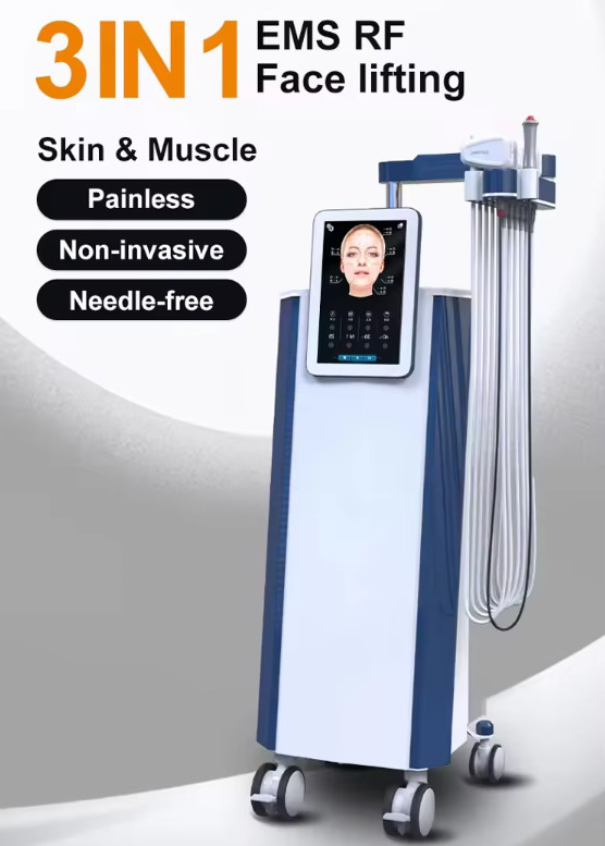EMS RF 5MHz Eye Massager Body Shaping V Face EMS Skin Tightening Machine
