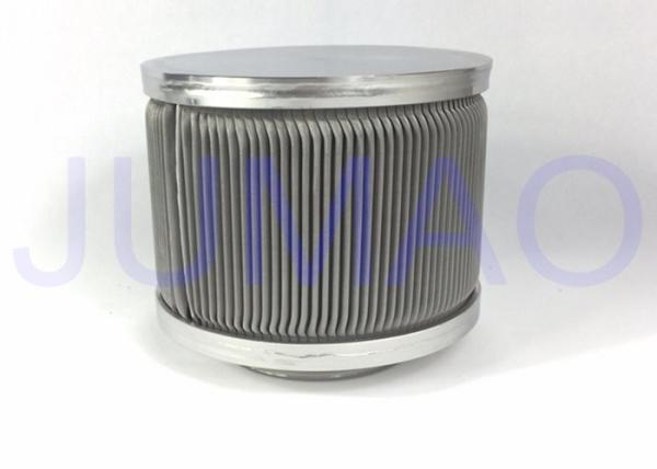 Pleated Water Filtration Cartridges 316L Stainless Steel Material With Custom