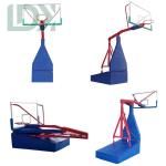 Foldable Basketball Stand With Glass Backboard Portable Basketball Hoop