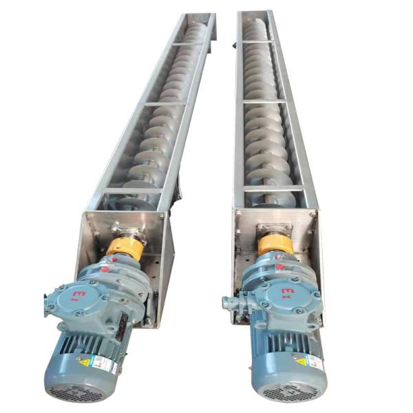Carbon Steel Stainless Steel Shaft Screw Conveyor U Type Less Dry Powder Stone