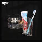Wall Mounted Bathroom Toothbrush Caddy Self Adhesive Installed No Damage