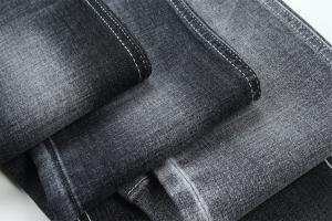 Wholesale 190 Cm Ring Slub Sulfur Black Stretch Denim Fabric For Men Jeans from china suppliers