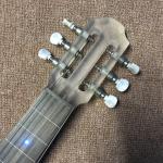 High quality LED light acrylic electric guitar maple fingerboard, free shipping