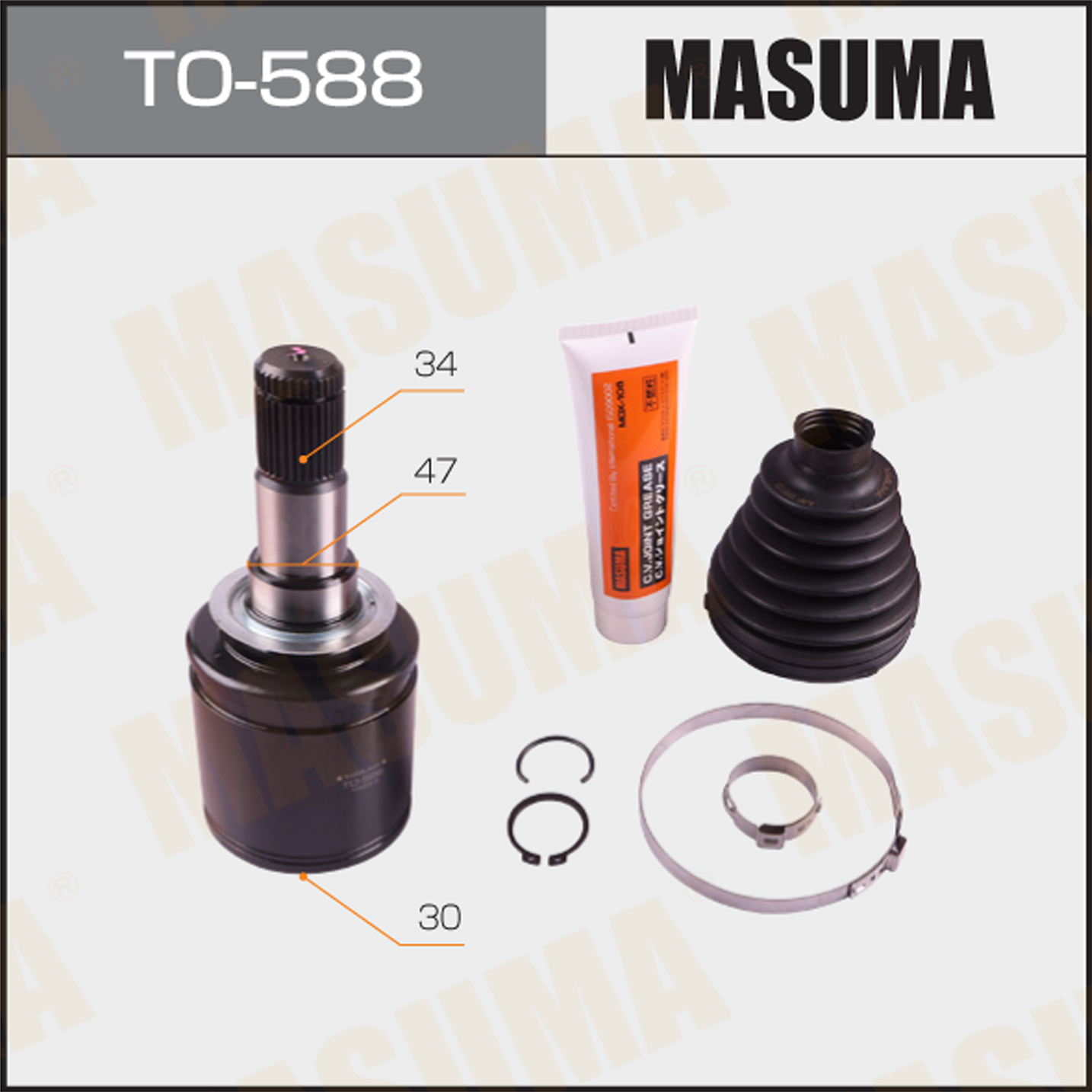 TO-588 MASUMA Auto Constant Velocity Kit for Toyota LAND CRUISER CA1A 4G13 43403-60030