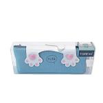 Zippered Canvas Pencil Bag in Adorable Cartoon Cat Print for Personalized