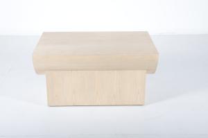 Wholesale Customized Wabi-Sabi Luxurious Hotel Bedroom Arc-Edged Solid Wood Side Table from china suppliers